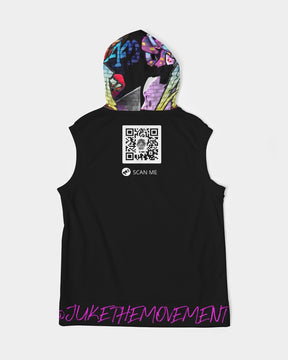 Black Graffiti Tee Men's Premium Heavyweight Sleeveless Hoodie